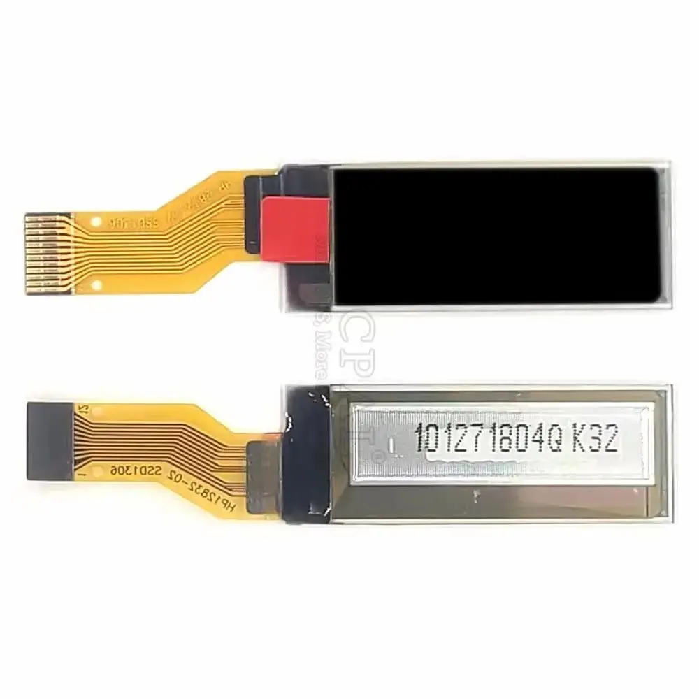 0.91 Inch OLED Screen Dispaly 128*32 COG SPI Soldering 12Pin Serial Port SSD1306 OLED Blue Word