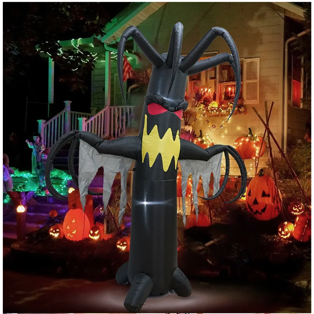 Halloween Inflatable Scary Devil Tree, up Haunted Tree Decoration, Spooky Airblown Tree Prop, Outdoor Halloween Party Decor