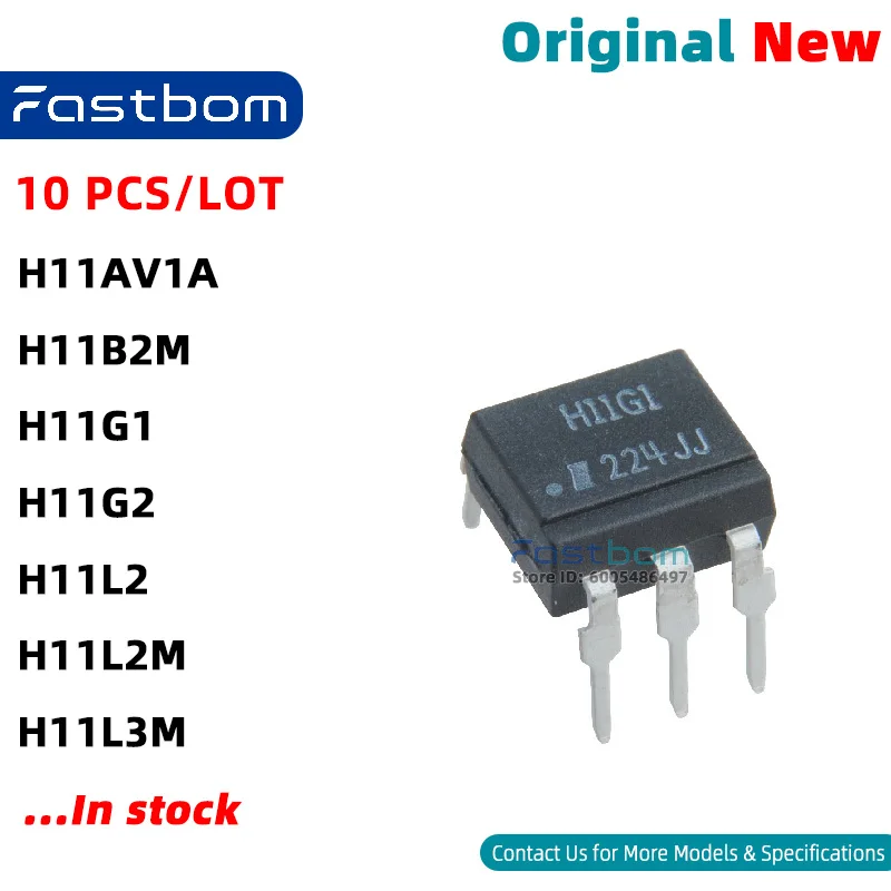 H11L2 H11G2 H11G1 H11AV1A H11L2M H11B2M H11L3M DIP-6 OPTO OPTOCOUPLER New Original