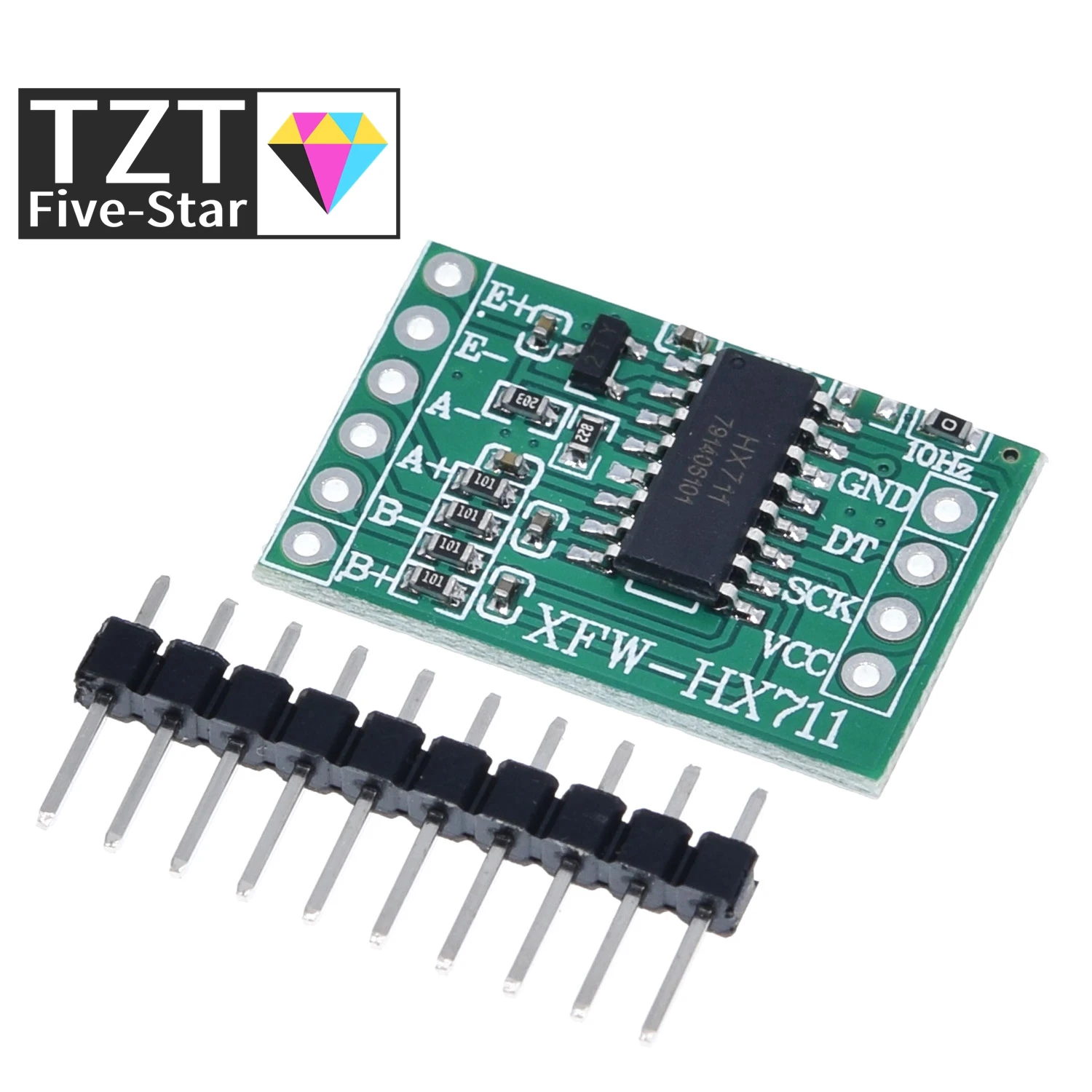 TZT For Arduino Dual Channel HX711 Weighing Pressure Sensor 24-bit Precision A/D Module DIY Electronic Scale