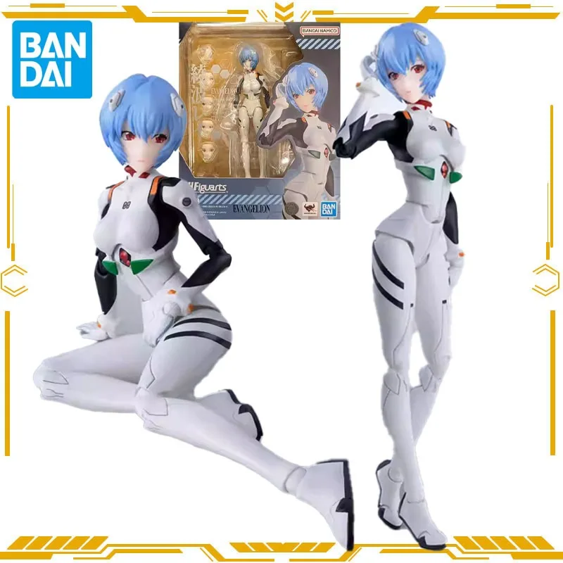 

Bandai Original Genuine S.H.Figuarts Eva Ayanami Rei Action Figure Toys for Boys Girls Gift Collectible Model Ornaments