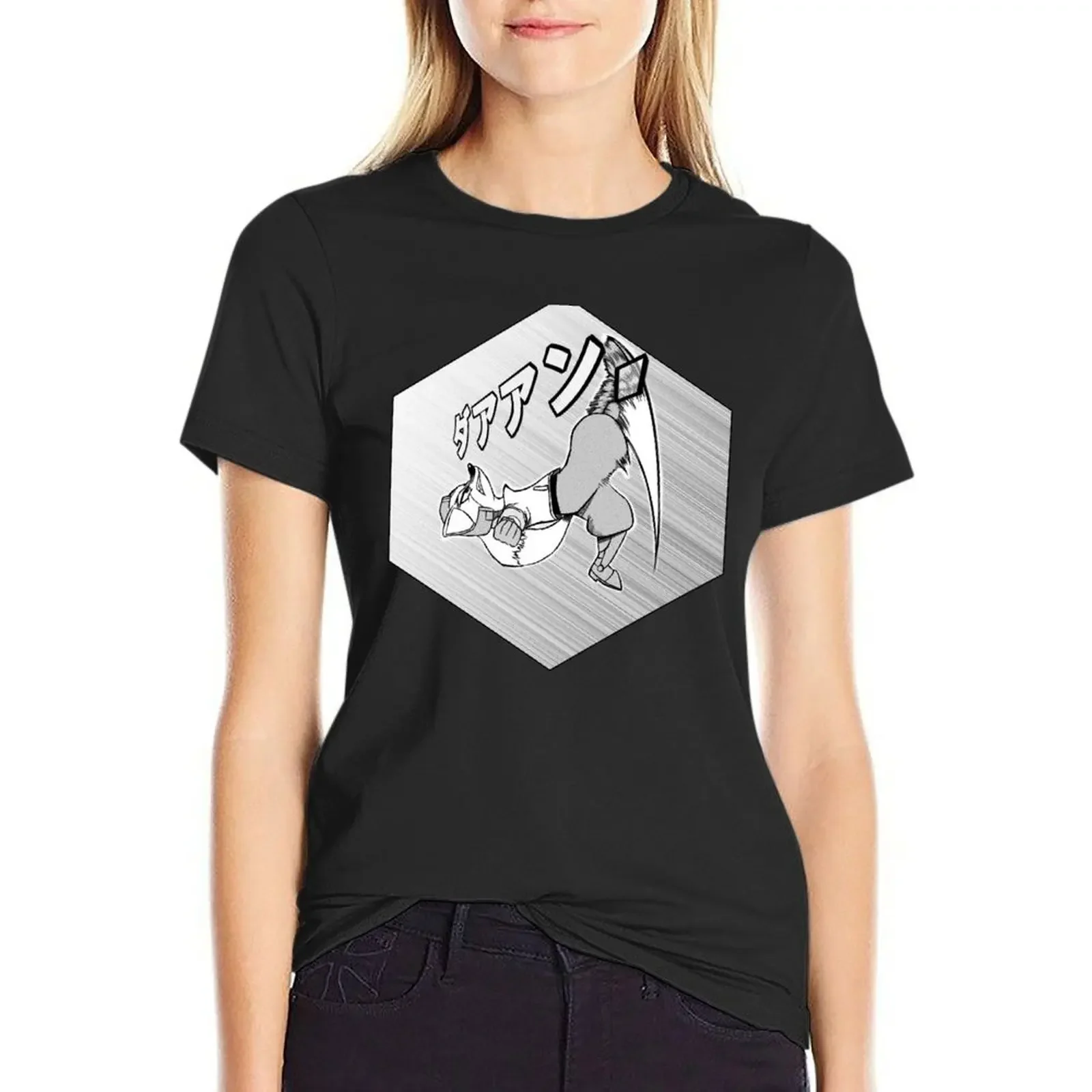 

SSBM Manga style - Fox Up smash T-Shirt tops quick-drying sports fans shirts graphic tees workout shirts for Women