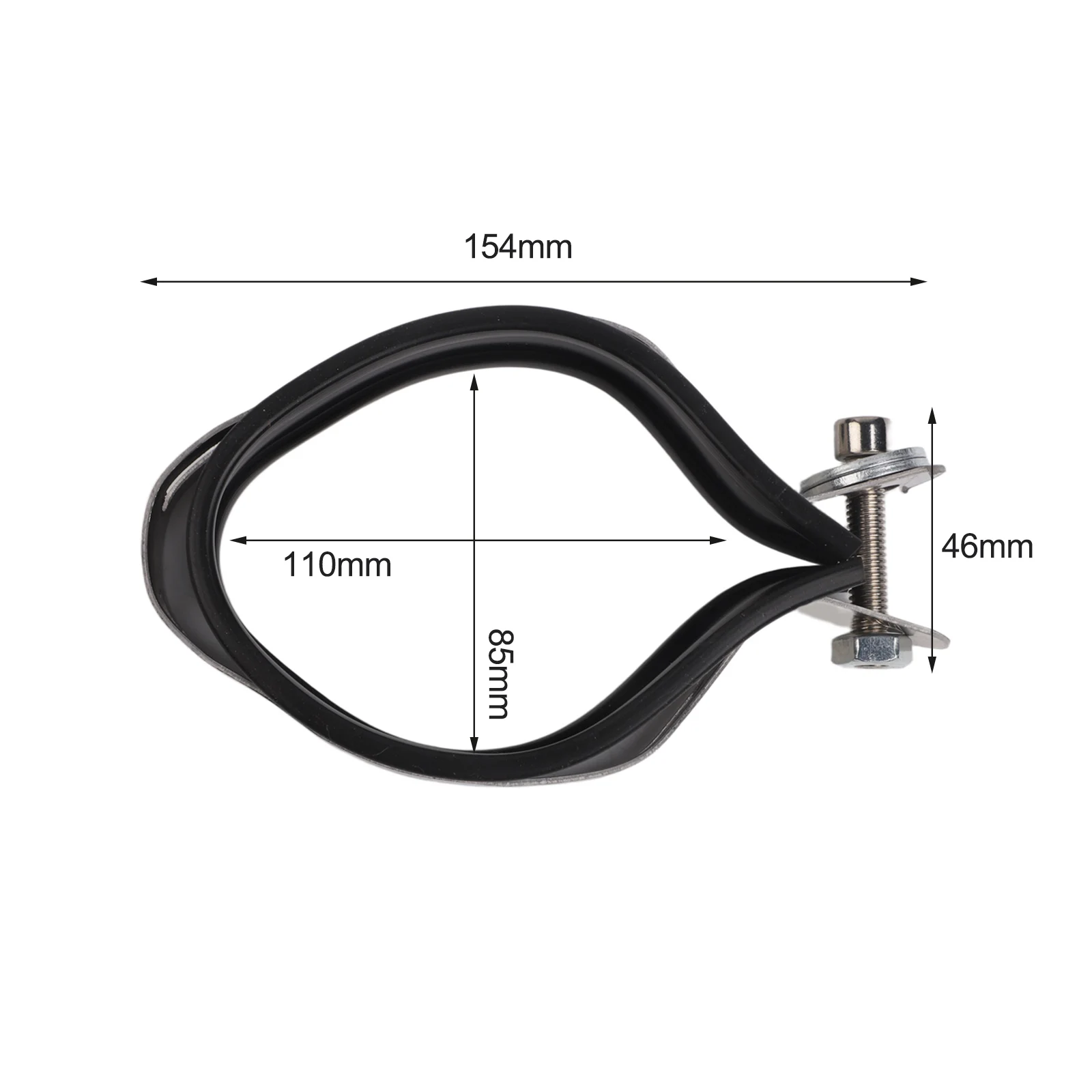 

Compact Stainless Steel Muffler Clamp Stainless Steel Bracket Simple Setup Process Versatile Installation Options