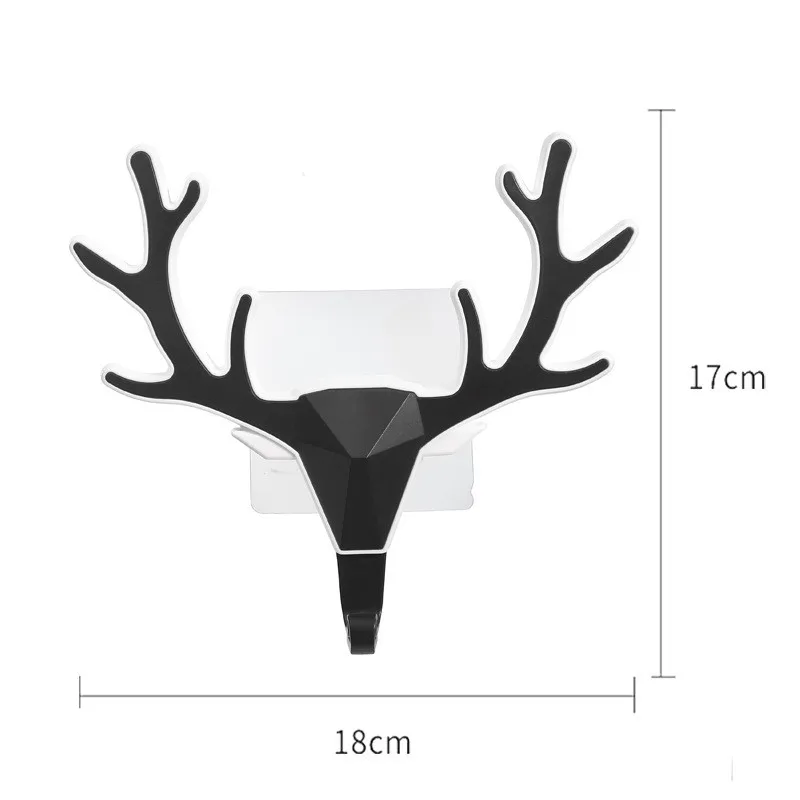 Deer Horns Hanger Rack Creative Hooks Home Door Keys Cloth Coat Wall Hanging Hooks Decoration For Home Towel Hanger Storage Hook