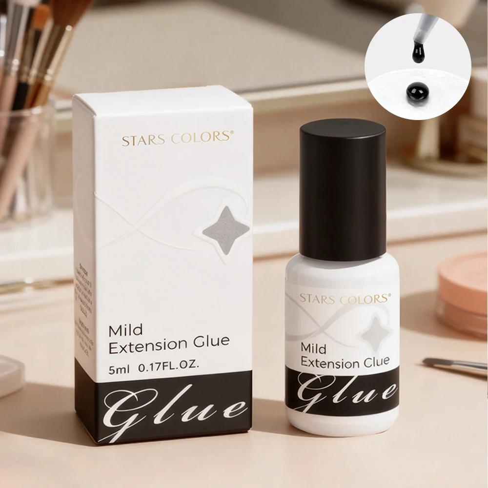 3 To 5 Seconds Dry Adhesive Eyelash Glue Lasting 15 To 20 Days for Open Eye Application Gentle Non-irritating Easy for Beginners
