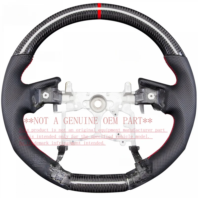 For Toyota Steering Wheel Horn Cover Prado Carbon Fiber Sport Custom Horn Shell Decorative Cover
