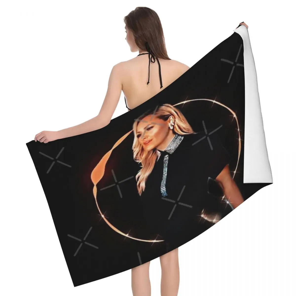 

Helene Fischer 80x130cm Bath Towel Microfibre Fabrics For Travelling Holiday Gift