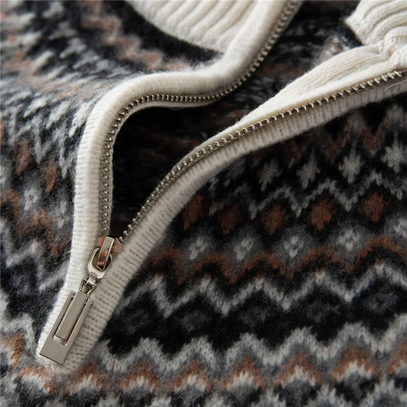 

ANGEL женский свитер из 100% козьего кашемира, винтажный свободный толстый пуловер на молнии, осенне-зимний кашемировый трикотаж, мягкие теплые топы