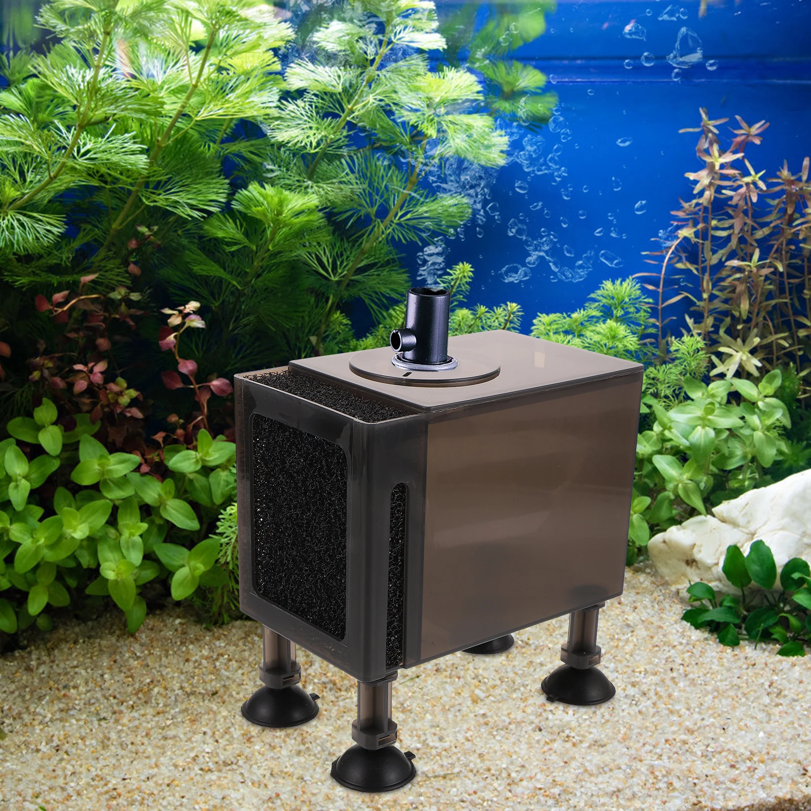 

Black 150CM Water Pump Case Filter Cotton Durable Plastic Compact Size Lightweight Fishkeeping Garden Pond Accessory Household