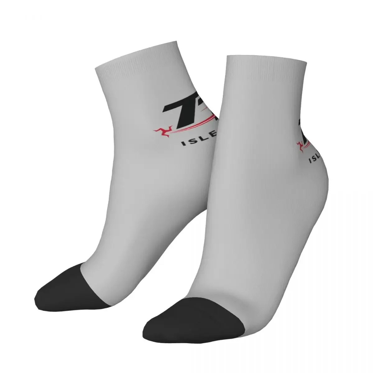 Isle Of Man TT Races Dress Socks Men's Women's Warm Funny Novelty Motorcycle Sport Crew Socks