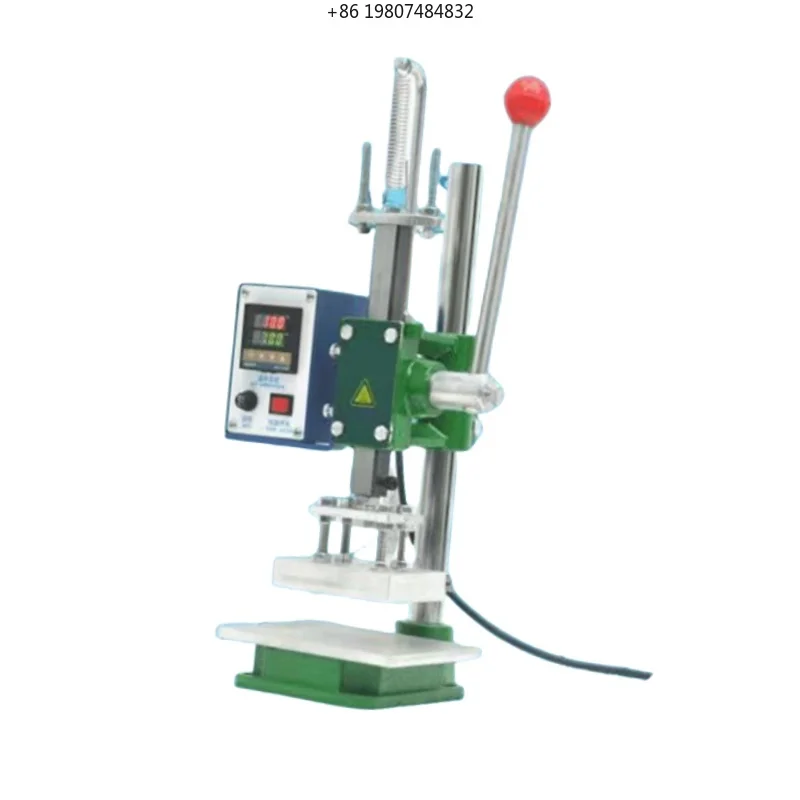 Semi-Automatic Desktop Hot Stamping Machine, Creasing Embossing Electric Foil Holder, Small Leather Branding