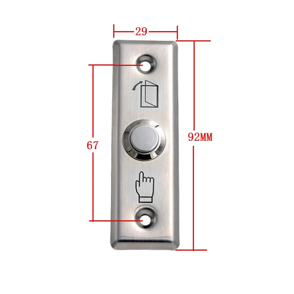 10db  Fém Port Felfüggesztő utasítás gomb számára Dühroham vezérlő Rendszer Rozsdamentes Acél dimensions: 91lx28wx20h(mm)