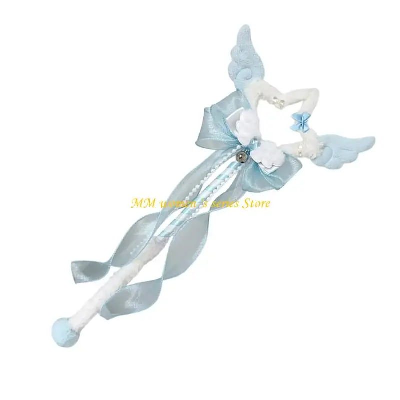 Q39C Sternprinzessin Zauberstäbe für Kinder Sternfeen Zauberstäbe, Sternstäbe, Engel Zauberstäbe Mädchen Halloween Cosplay