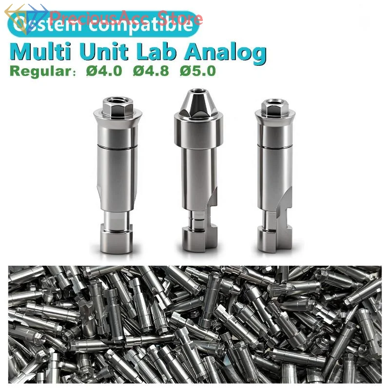 Dental Implant Multi Unit Analog Titanium Replacement Component For Dental Lab Clinic Restoration Multiple Size Options