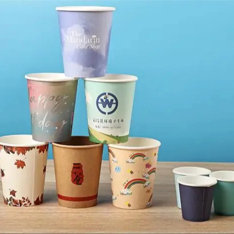 Customized productmanufacturer disposable togo cup hot pla coffee 8oz paper cups with logo paper coffee