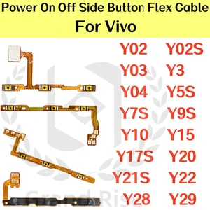 Bilashmart VIVO Power On Off Volume Side Button Flex Cable Vivo Y02 Y02S Y03 Y3 Y04 Y5S Y7S Y9S Y10 Y15 Y17S Y20 Y21S Y22 Y28 Y29
