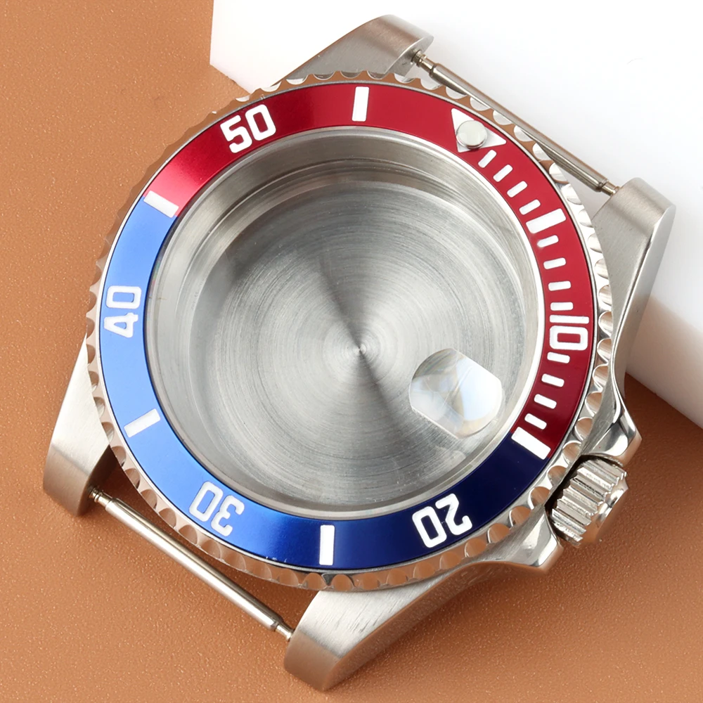 

40mm Sapphire glass Watch Case Fit Submariner NH34 NH35 NH36 NH38 Movement 28.5mm Dial 316L Solid Stainless Steel Bracelet