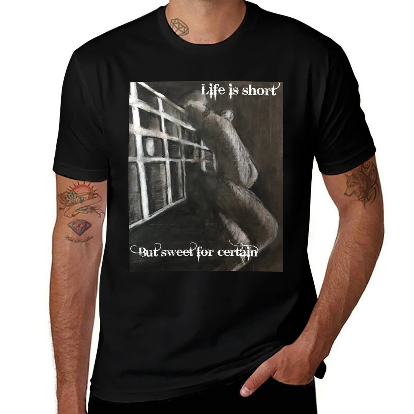 Life is Short but Sweet for Certain T-Shirt All Match Basic Short Sleeve Top T-Shirt