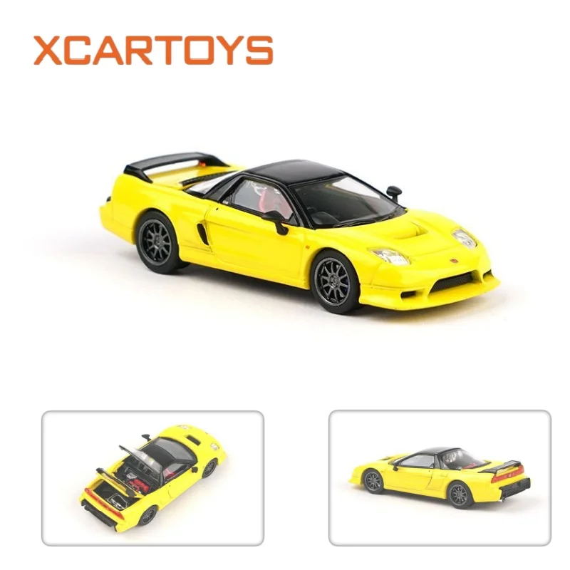 XCARTOYS 1/64 POPRACE Diecast Alloy NSX R Supercar Model Miniature Collectible Ornament Racing Car For Hobby Display Collection