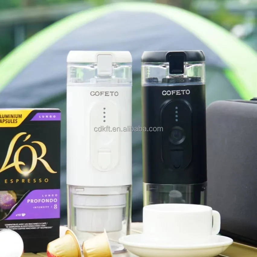 Portable Capsule Coffee Machine With USB Rechargeable Espresso Coffee Maker Suitable For Travel Outdoor