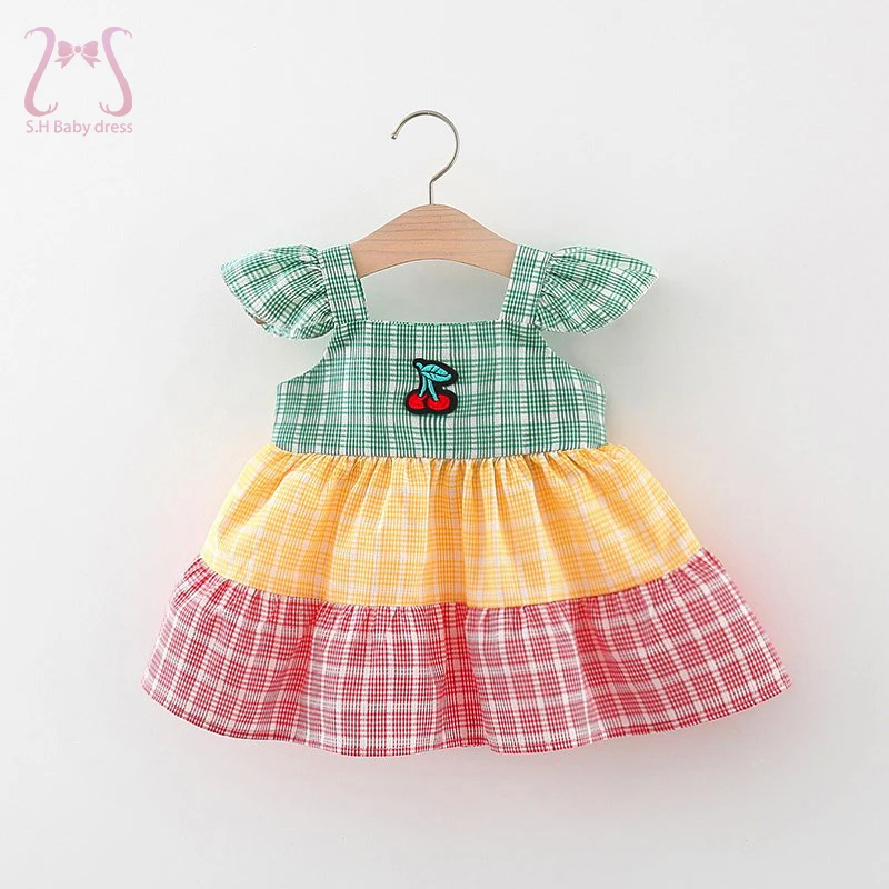 

Summer Baby Girl Sleeveless Dress Loose Colorful Sweet Toddler Cartoon Breathable Children Clothes 0 to 3 Years Old Kids Costume