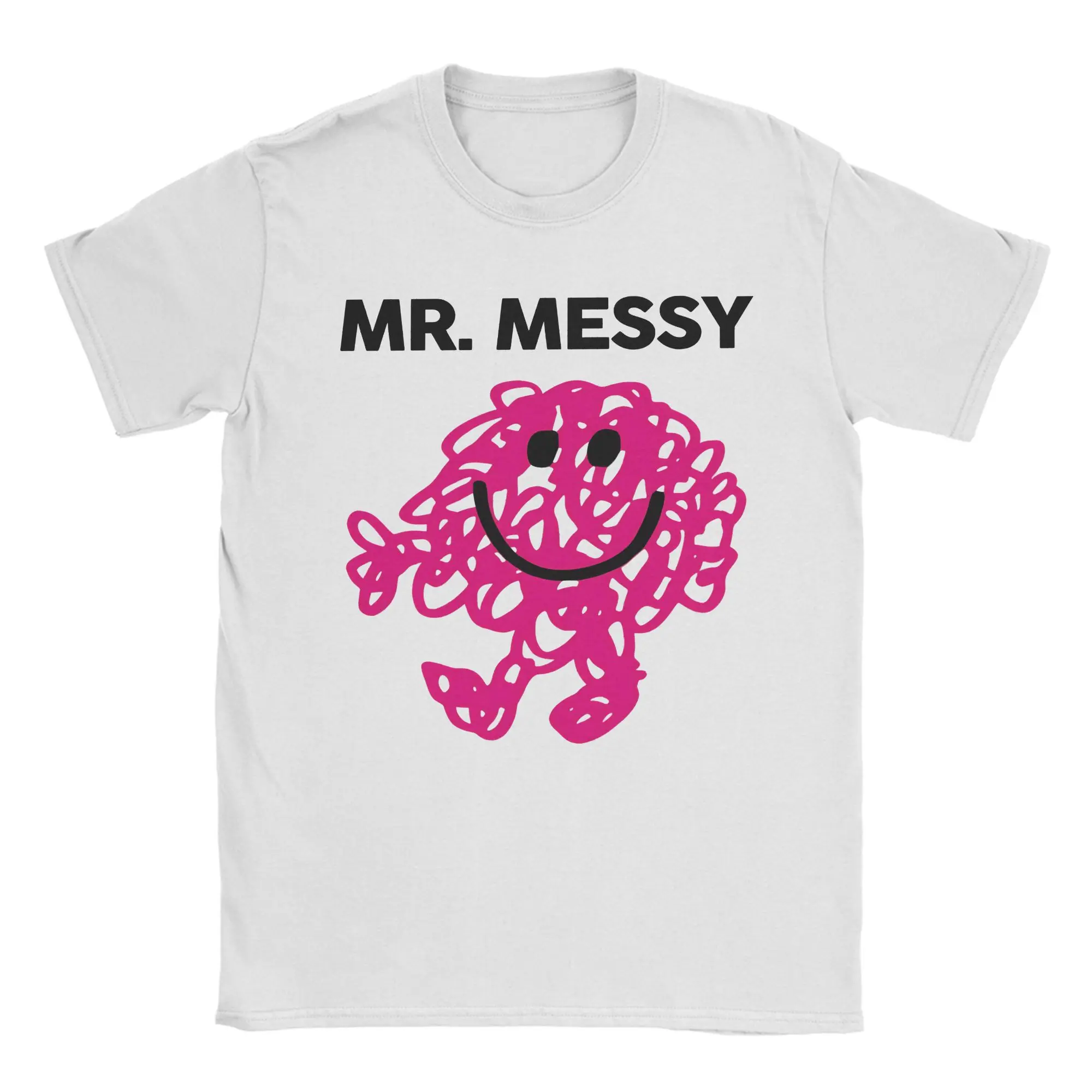 

Футболка Little Miss Mr Messy, мужская хлопковая одежда с принтом Mr Men Little Miss с круглым вырезом и коротким рукавом