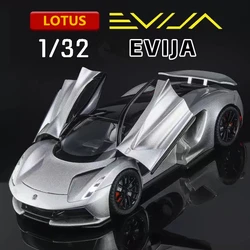 1:32 Lotus EVIJA Alloy Pure Electric Sports Car Model Diecasts Metal Super Race Car Vehicles Model Sound and Light Kids Toy Gift