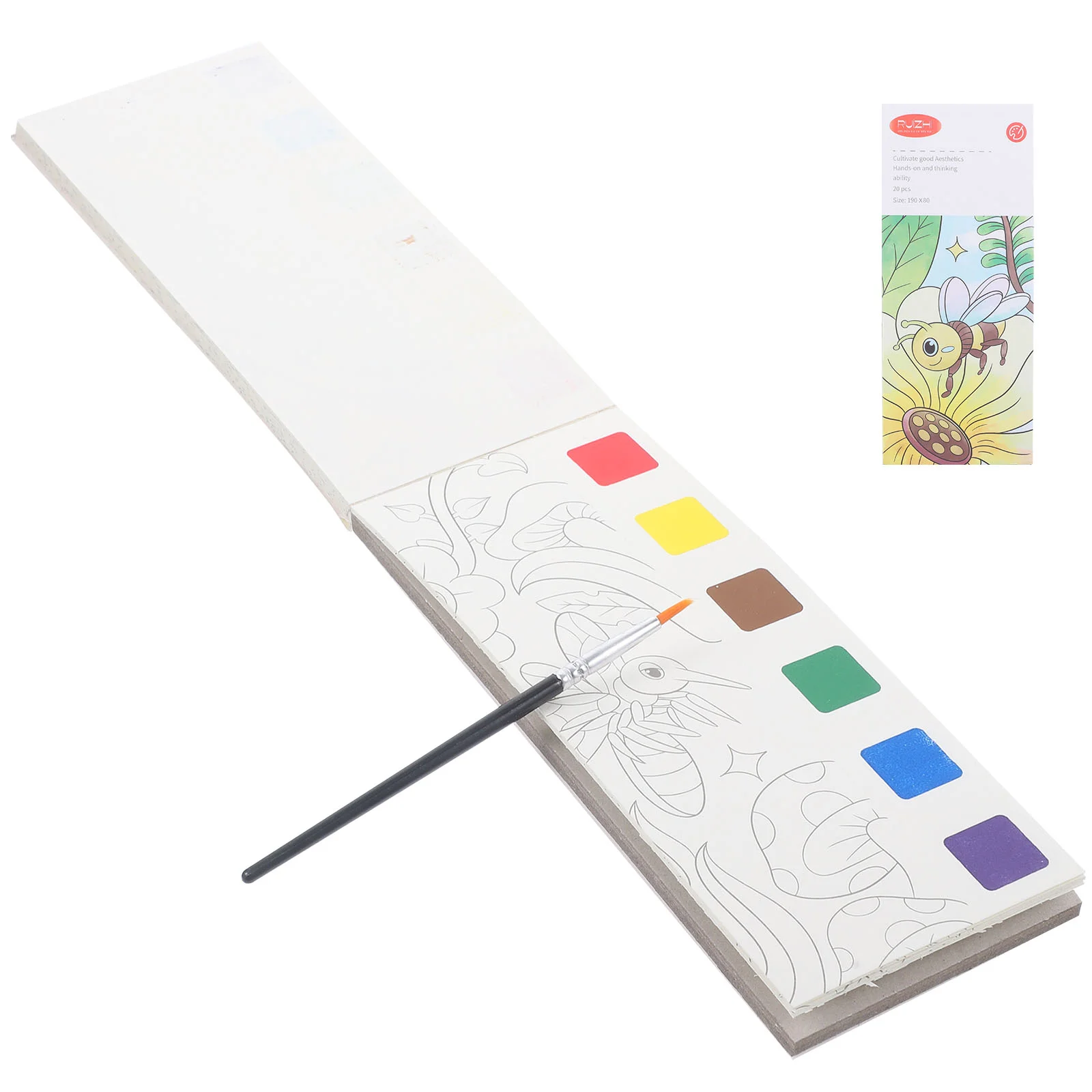 Watercolor Note Pad Coloring Books for Adults Spiral Bound Paint Painting Kids Paper Watercolors Work Pocket