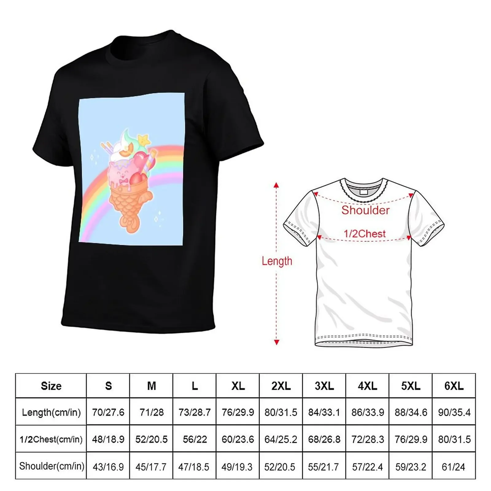 Taiyaki Ice Cream T-Shirt shirts graphic designer shirts customs heavyweight t shirts for men