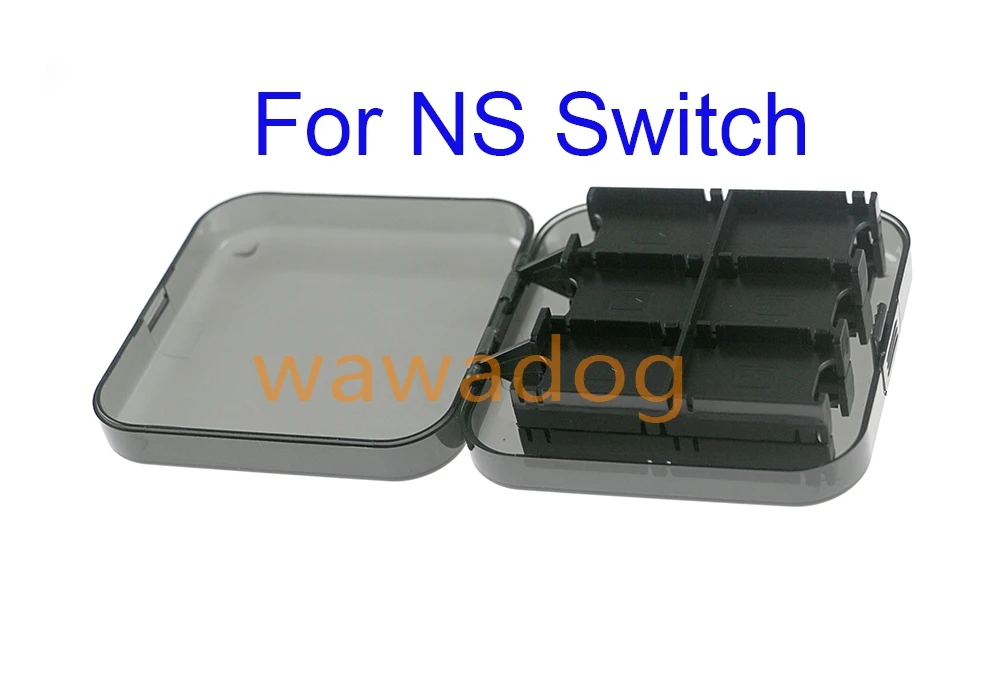 1pc 24 in 1 Game Card Storage Box Game Card Case Holder for Nintendo Switch Game Cards Clear Black