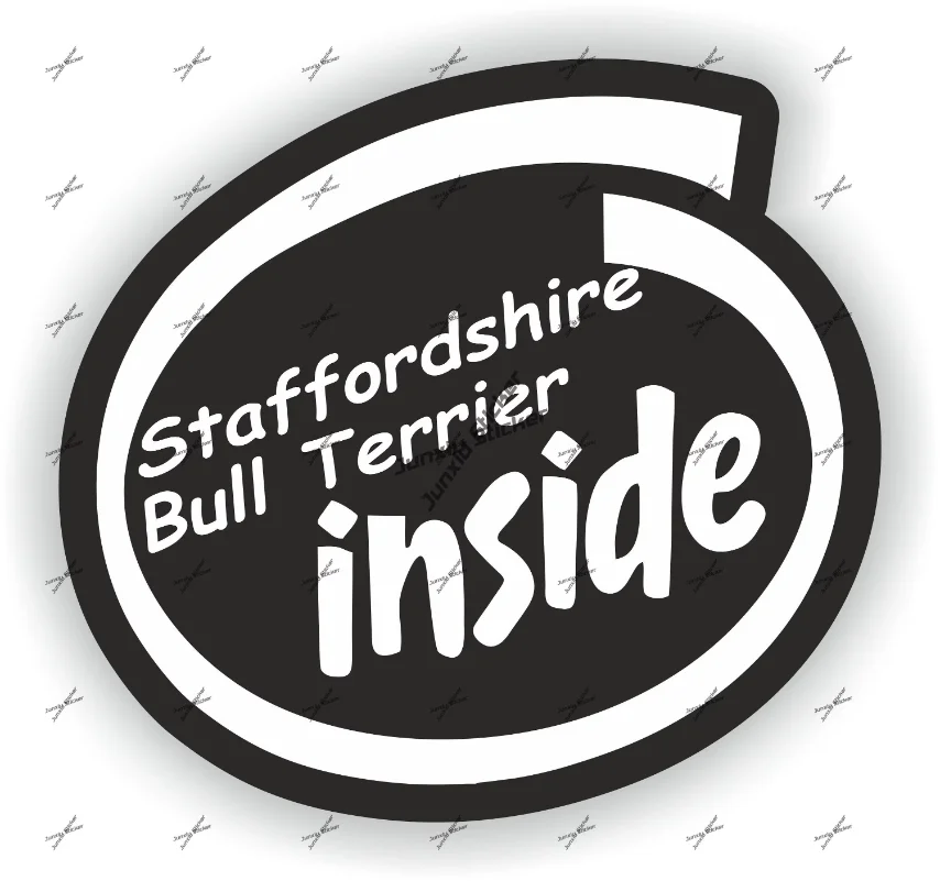 

Staffordshire Bull Trendy Motorcycle Waterproof Sticker Decoration UV Book Motorcycle Proof Dog Waterproof Decoration Laptop