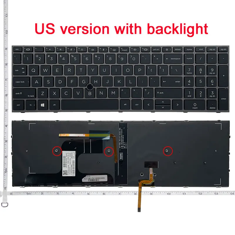 US/BR Backlit keyboard for HP Zbook Fury 15 G7 G8 C13C-5 Zbook Fury 17 G7 G8 ZBOOK Fury 17.3 inch G7/G8 HSN-C13C-7 laptop