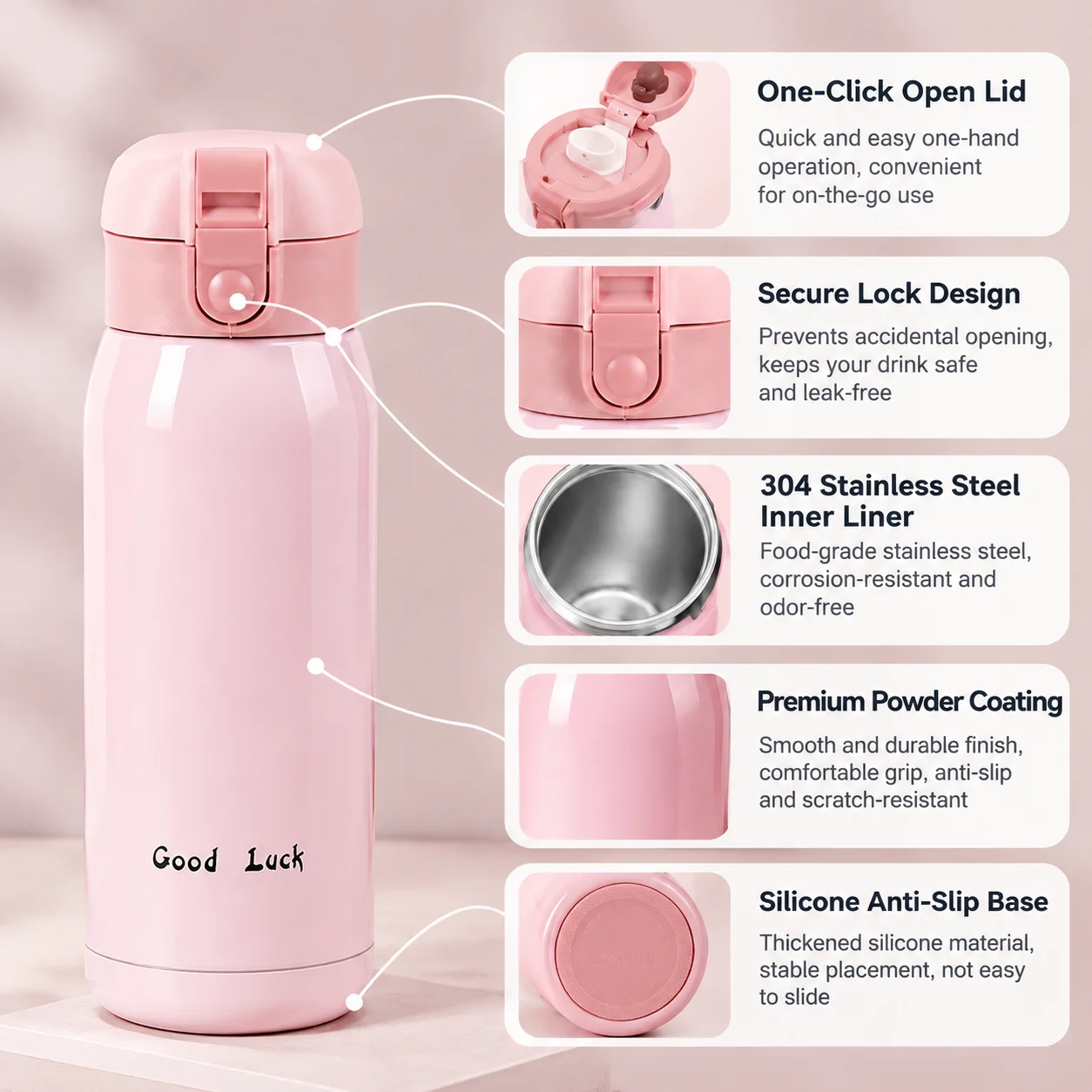 200ML/350ML Stainless Steel Pocket Cup Travel Thermal Coffee Mug Mini Thermos Cup Vacuum Flask Insulated Cup Sport Water Bottle