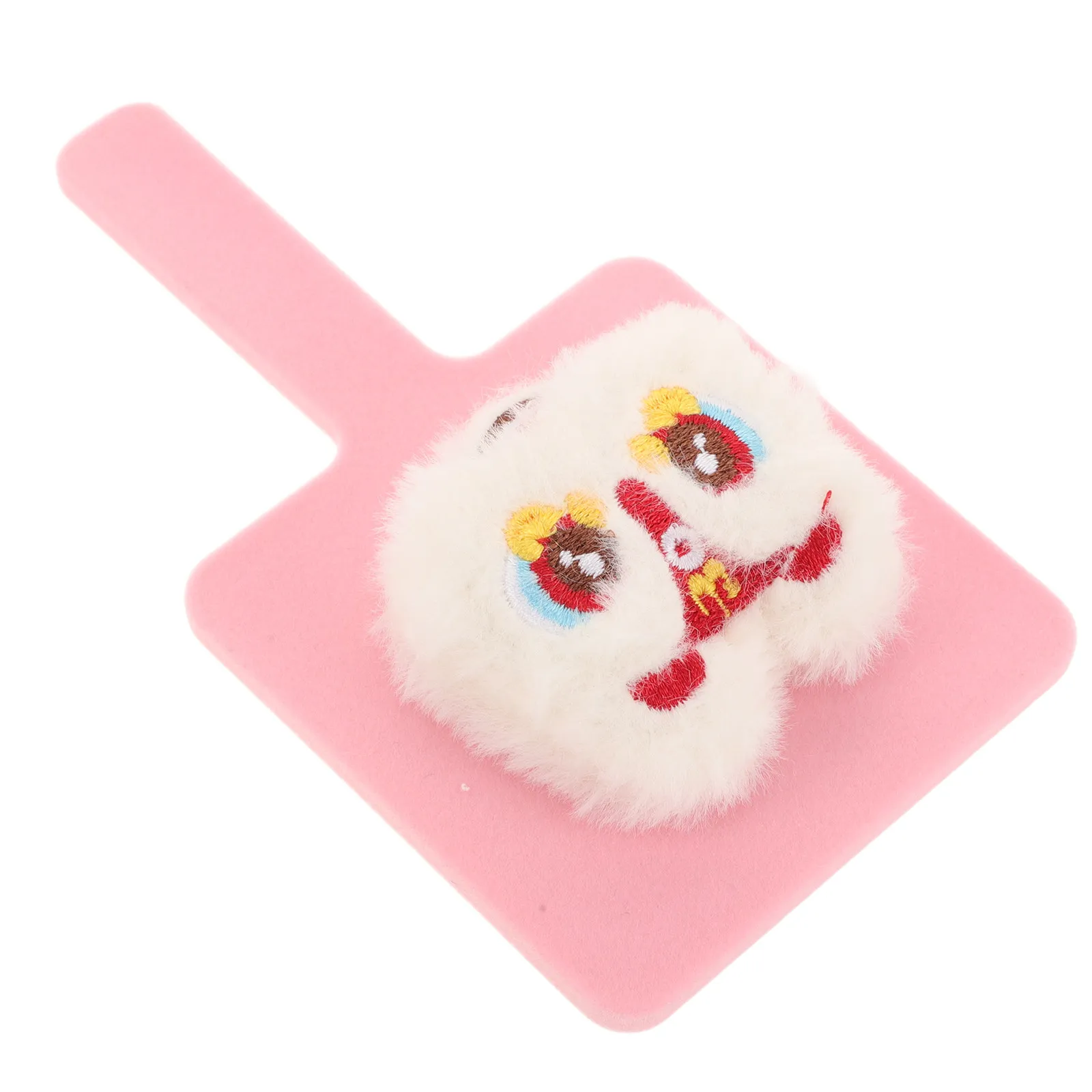 Handheld Cute Lion Mirror Small Cartoon Design Portable Vanity Makeup Mirror Travel Use Hand Held Mirrors with Handle