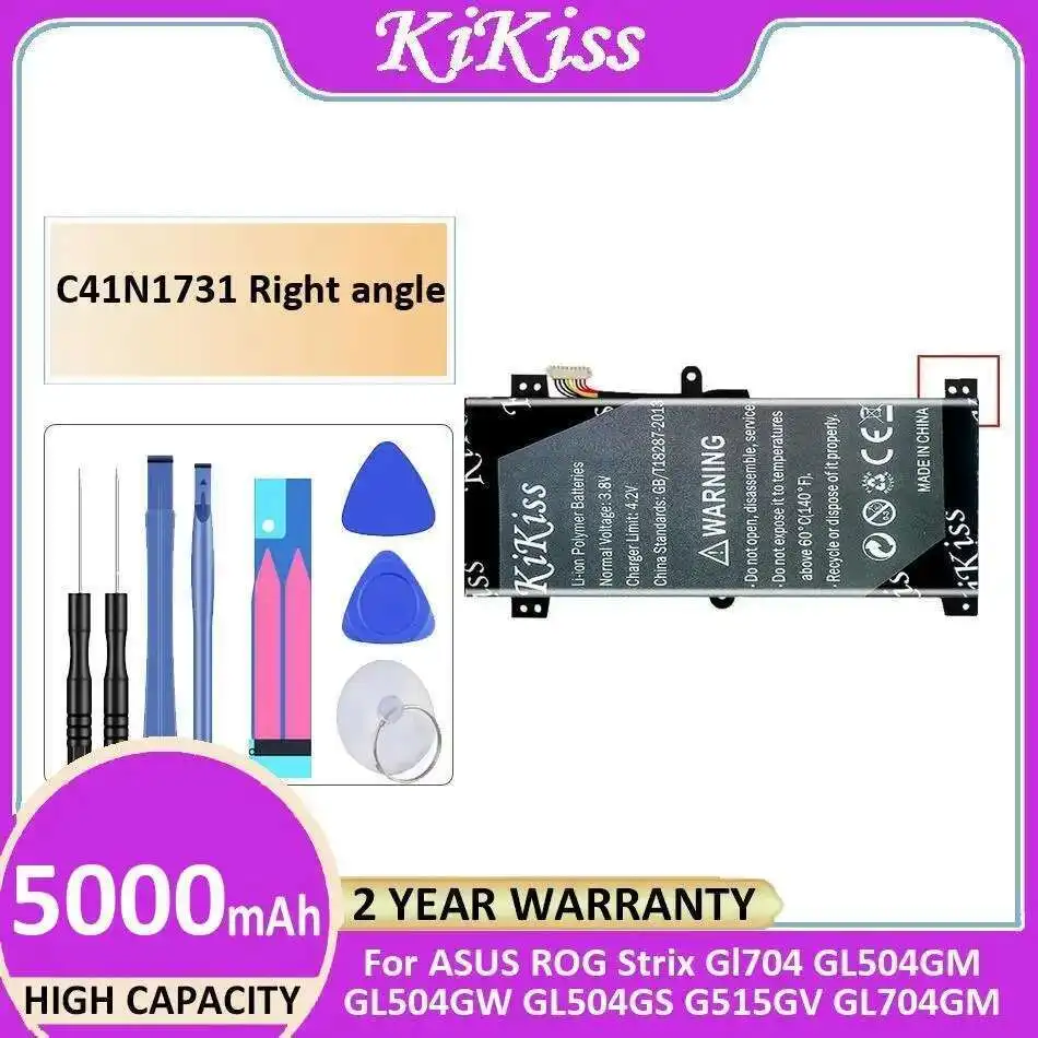 

Аккумулятор для ноутбука 5000 мАч для Asus Rog Strix Gl704 GL504GM GL504GW GL504GS G515GV GL704GM C41N1731 прямоугольный
