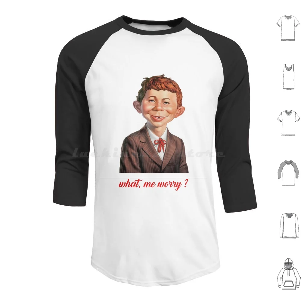 Alfred Neuman Sudadera con capucha de algodón de manga larga Alfred Neuman Alfred E Neuman Mad Comics Vintage Mad Magazine Cool