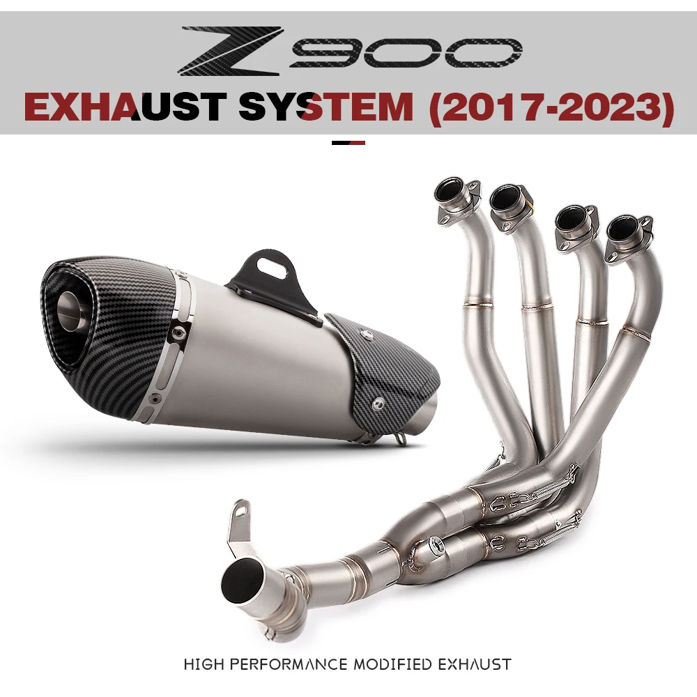 

51MM For Z900 Z 900 ninja 900 (2017-2023) Motorcycle Exhaust Full System Muffler Front Header Pipe Tube
