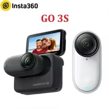 

Insta360 GO 3S Mini Action Camera - 4K 10m Waterproof Small Tiny Stabilization Sport Cam, Insta 360 GO3 GO 3 For Vlog