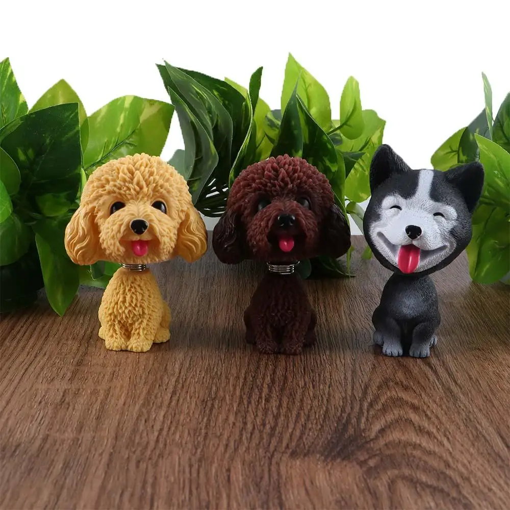 

Gift Wobble Head Dolls Simulation Dog Tabletop Decoration Gift Shaking Head Dog Car Ornaments Nodding Puppy Toys Bobblehead Dog