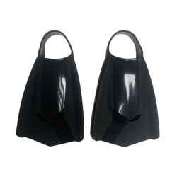 Adult Professional Swim Training Fins Comfortable Silicone Swimming Power Fin Left-Right Design Short Blade Flippers