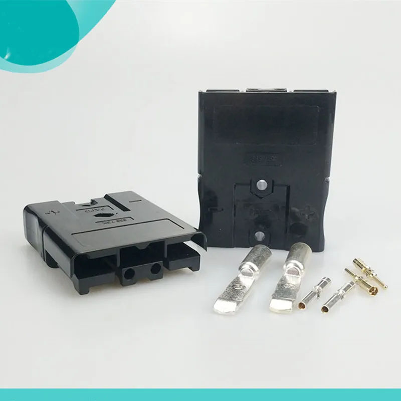 SBS75X Anderson 75A ปลั๊กเอาต์พุต600V แบตเตอรี่ลิเธียม Lipo Lifepo4แบตเตอรี Dc ปลั๊กสีดำสีน้ำตาลสีเทา