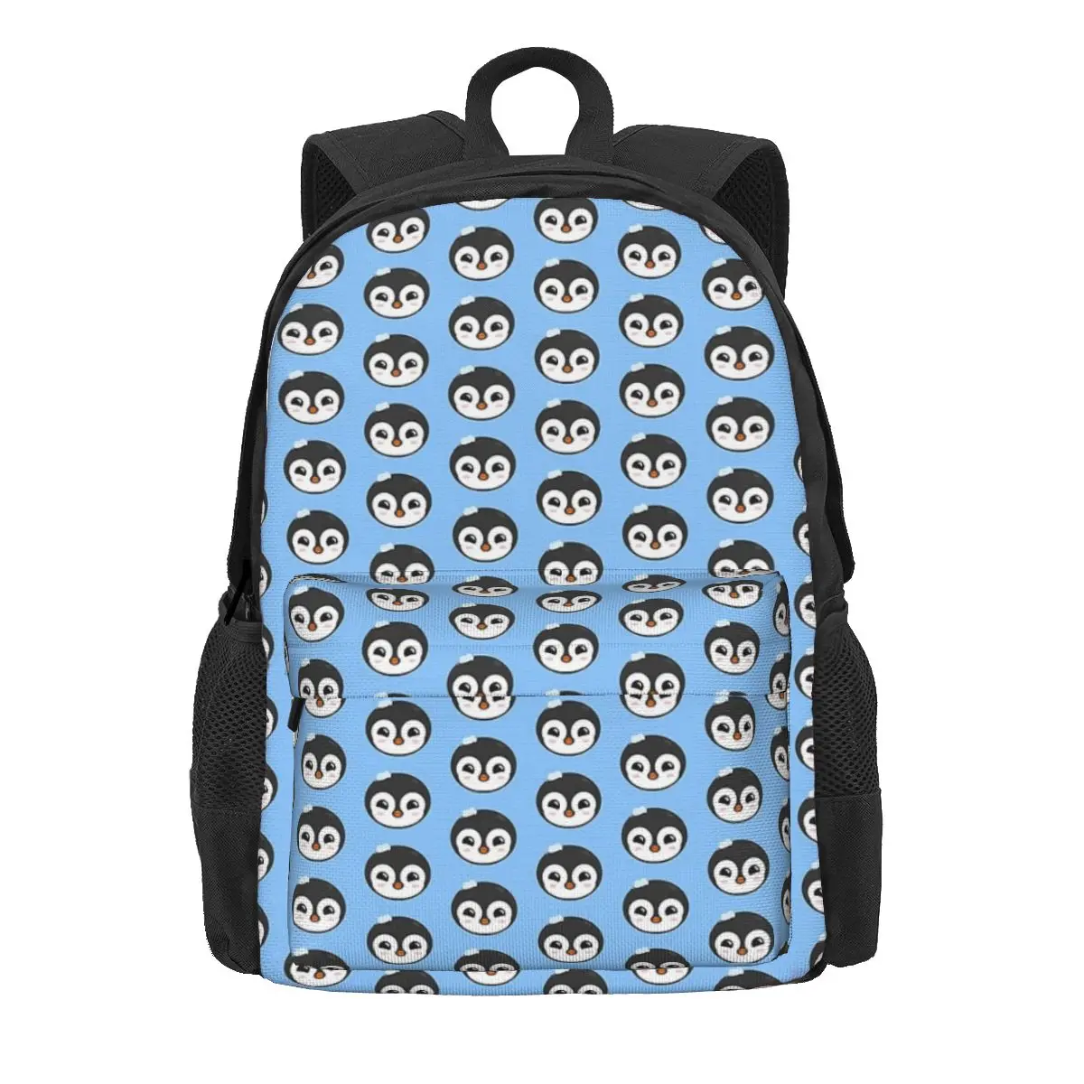 Cute Penguin V1 Mochilas para meninos e meninas, mochilas escolares para estudantes, mochila, mochila dos desenhos animados, bolsa de ombro para laptop