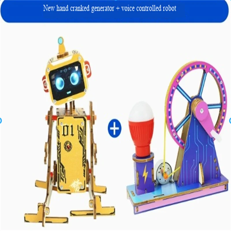 Science and Education Frontier Technology Small Maker DIY Voice Controlled Robot New Unique High tech Intelligent Toy Experiment