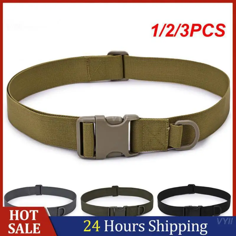 

1/2/3PCS Army Combat Waist Classic Versatile Rectangular Canvas Belt Clothing Accessories Mens Belt Comfortable And Breathable