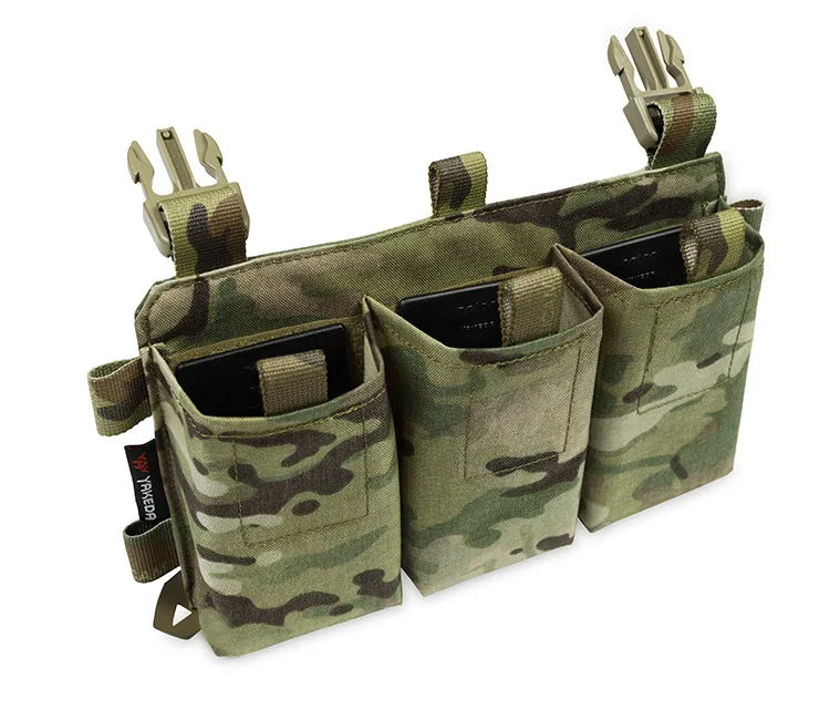 Потрой подсумок для журналов YAKEDA с быстросъемной вставкой для журналов, пряжки UTX, комбинированный держатель для журналов 5,56/7,62. Потрой подсумок для журналов YAKEDA с быстросъемной вставкой для журналов, пряжки UTX, комбинированный держатель для журналов 5,56/7,62.