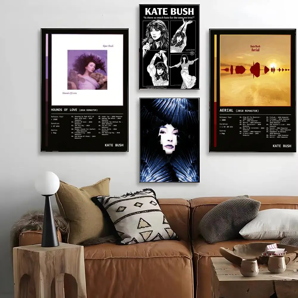 Singer Kate Bush Poster HD Art Decorative Wall Art Waterproof Home Décor for Living Room Bedroom Café Stylish Gift
