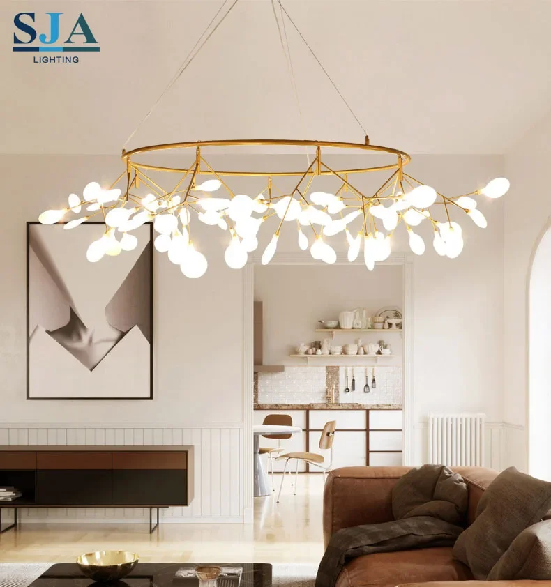 

Modern Simple Creative Firefly Branch Villa Restaurant Chandelier