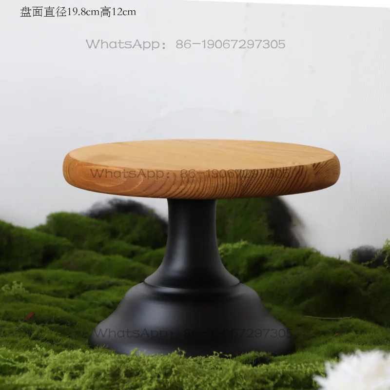 outdoortable-cake-display-stand-mid-autumn-festival-coffee-break-ceramic-pastry-plate-wooden-national-tide-ornament