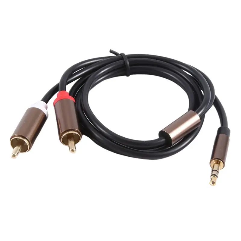 Rca Cable Hifi Stereo 3.5Mm To 2Rca Audio Cable Aux Rca Jack 3.5 Y Splitter For Amplifiers Audio Car Aux Mobile Phone