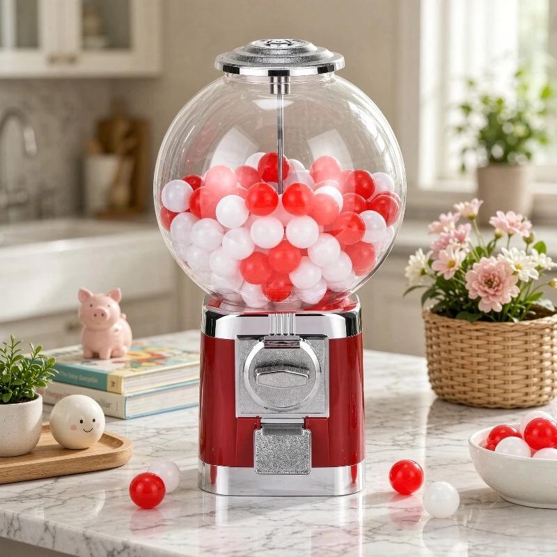 Mini Twist Egg Machine Coin Toy Dispenser Raffle Elastic Ball Capsule Machine Creative Home Decor Kids Gift Daily Use 캡슐 머신